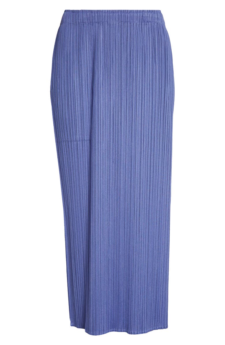 Pleats Please Issey Miyake Monthly Colors March Pleated Midi Skirt, Alternate, color, Steel Blue