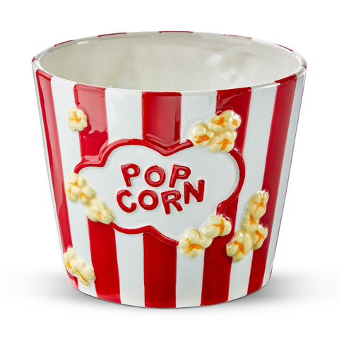 Everyday Multi Earthenware Popcorn Serving Bowl 68 oz 6.7x6.7x5.5 in