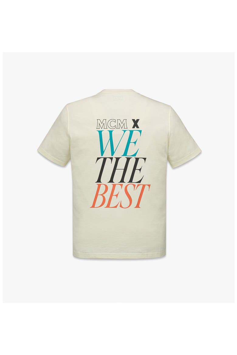 x We The Best Flamingo T-Shirt, Alternate, color, Off White