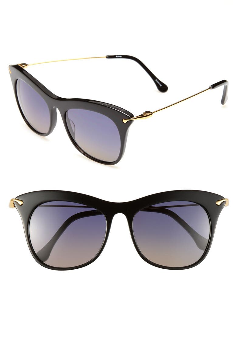 'Fairfax' 53mm Sunglasses, Main, color, BLACK/ GOLD
