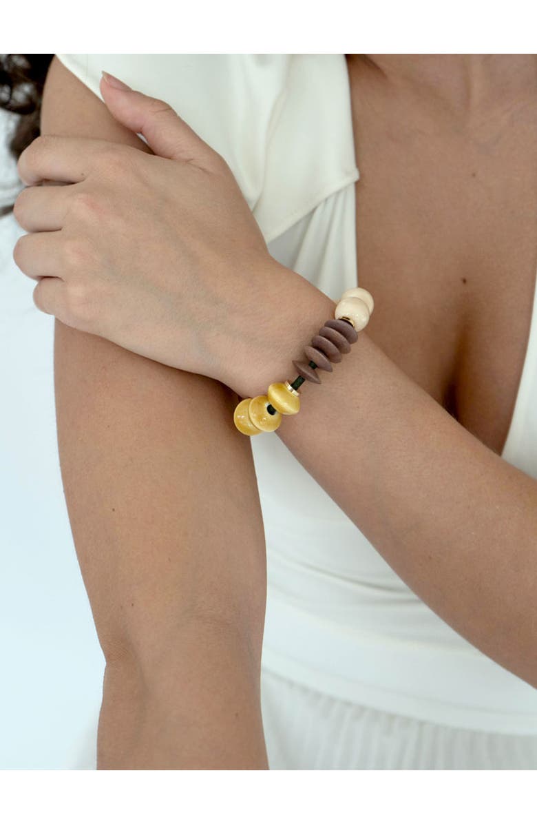 By Lilla Rio Capsule Bracelet Hair Tie, Main, color, Multi