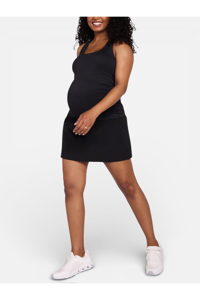 Scoop Neck Racerback Active Tank with Support, Alternate, color, Black
