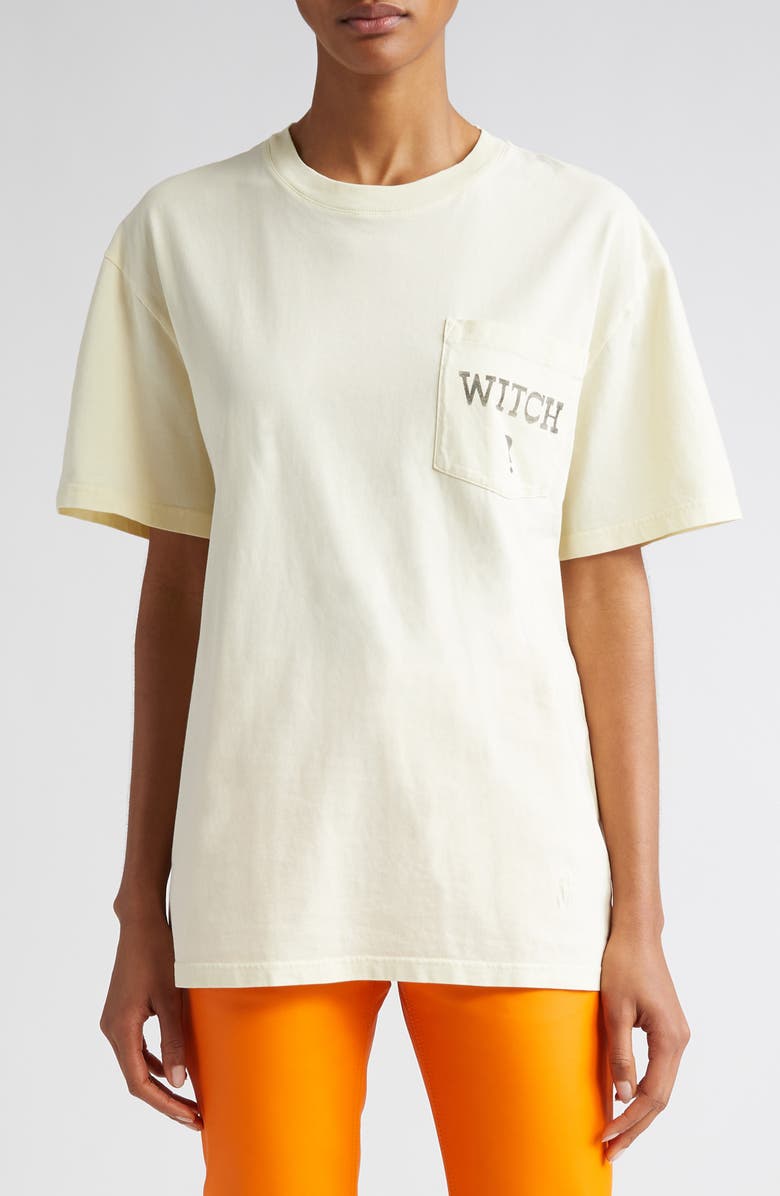 JW Anderson x Michael Clark Witch Graphic T-Shirt, Main, color, Cream