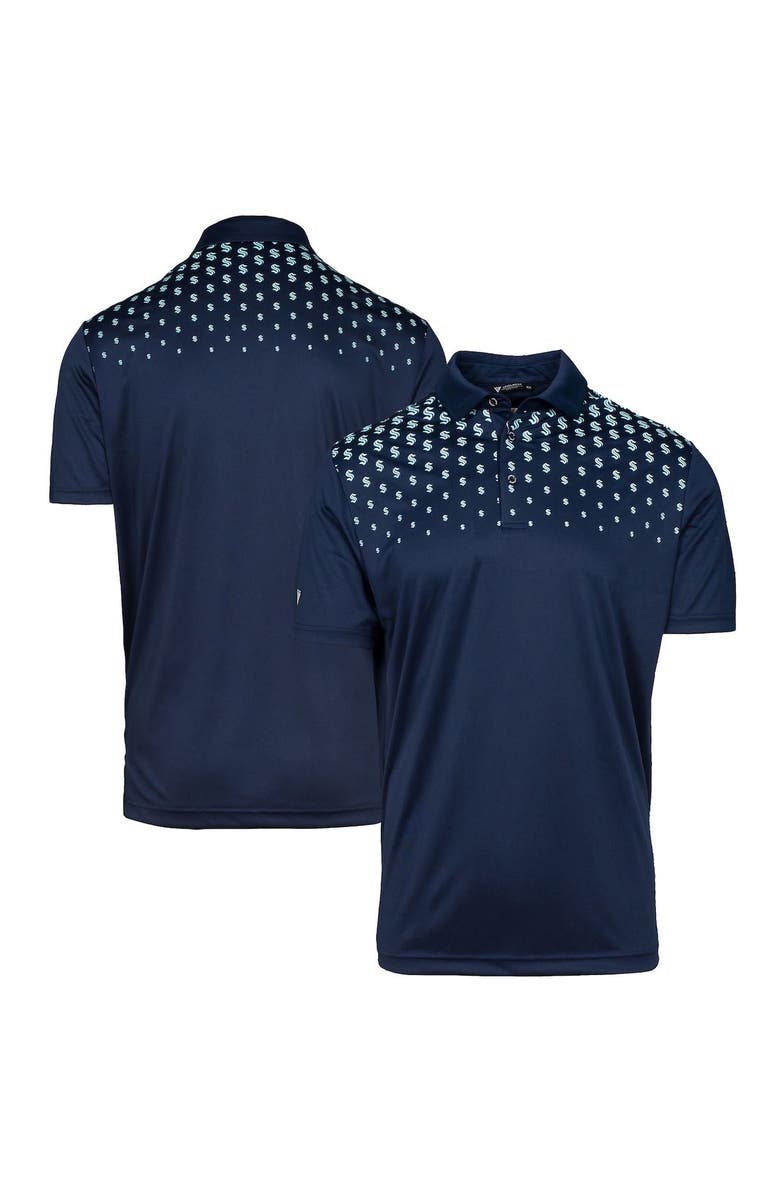 LEVELWEAR Men's Levelwear Navy Seattle Kraken NHL x PGA Original Polo, Main, color, Navy