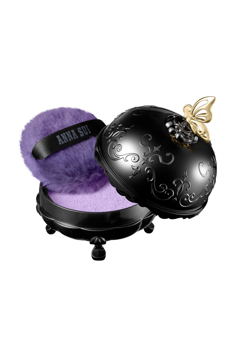Loose Face Powder Case, Alternate, color, Black