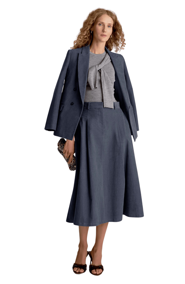 M.M.LaFleur Trina Top - Ribbed Merino, Alternate, color, Gray Melange