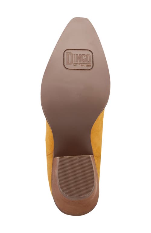 Dingo Rodeo Queen Genuine Calf Hair Western Boot In Yellow