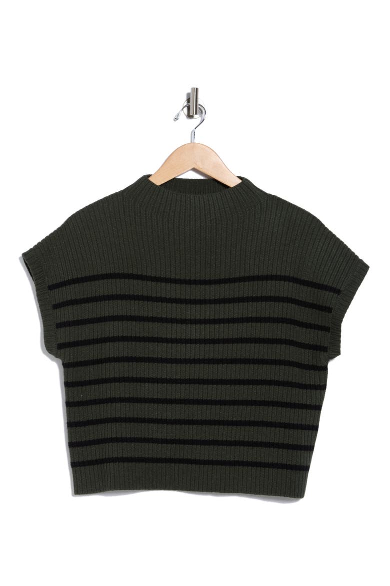 Mock Neck Pullover Sweater, Alternate, color, FOREST GREEN
