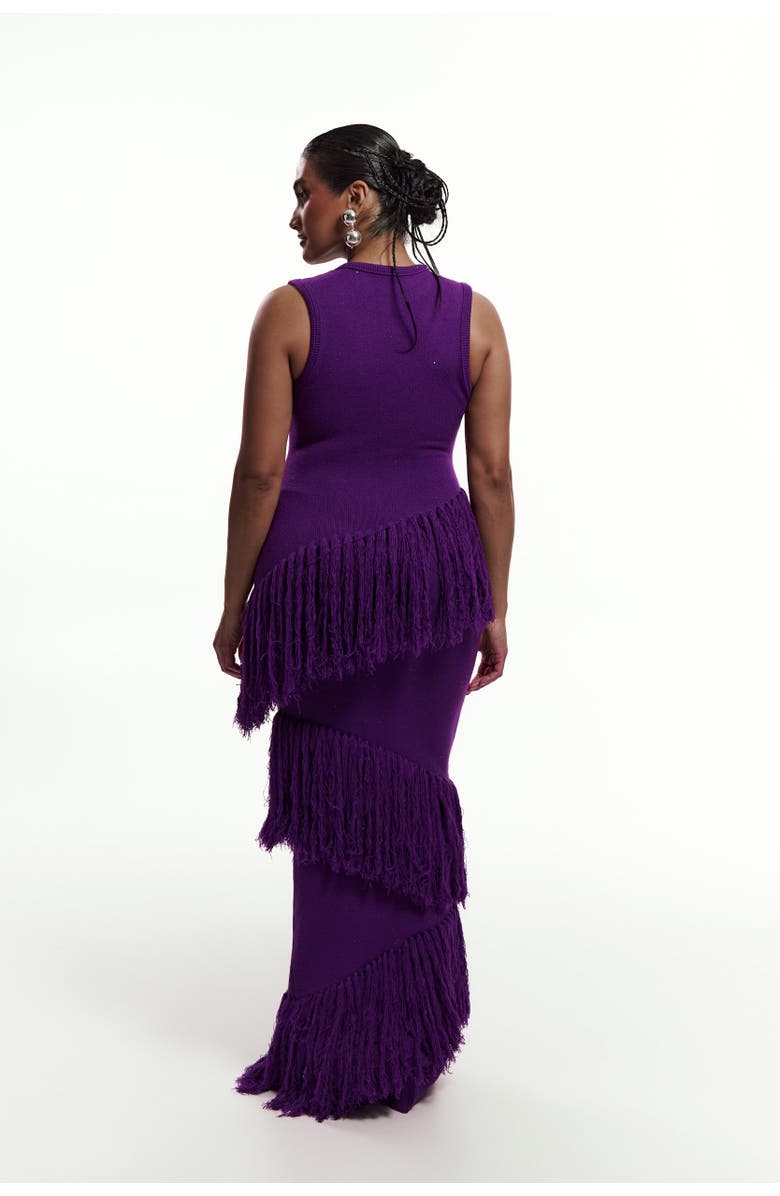 OFUURE Uyai Sequin Fringe Maxi Dress, Alternate, color, Sequin