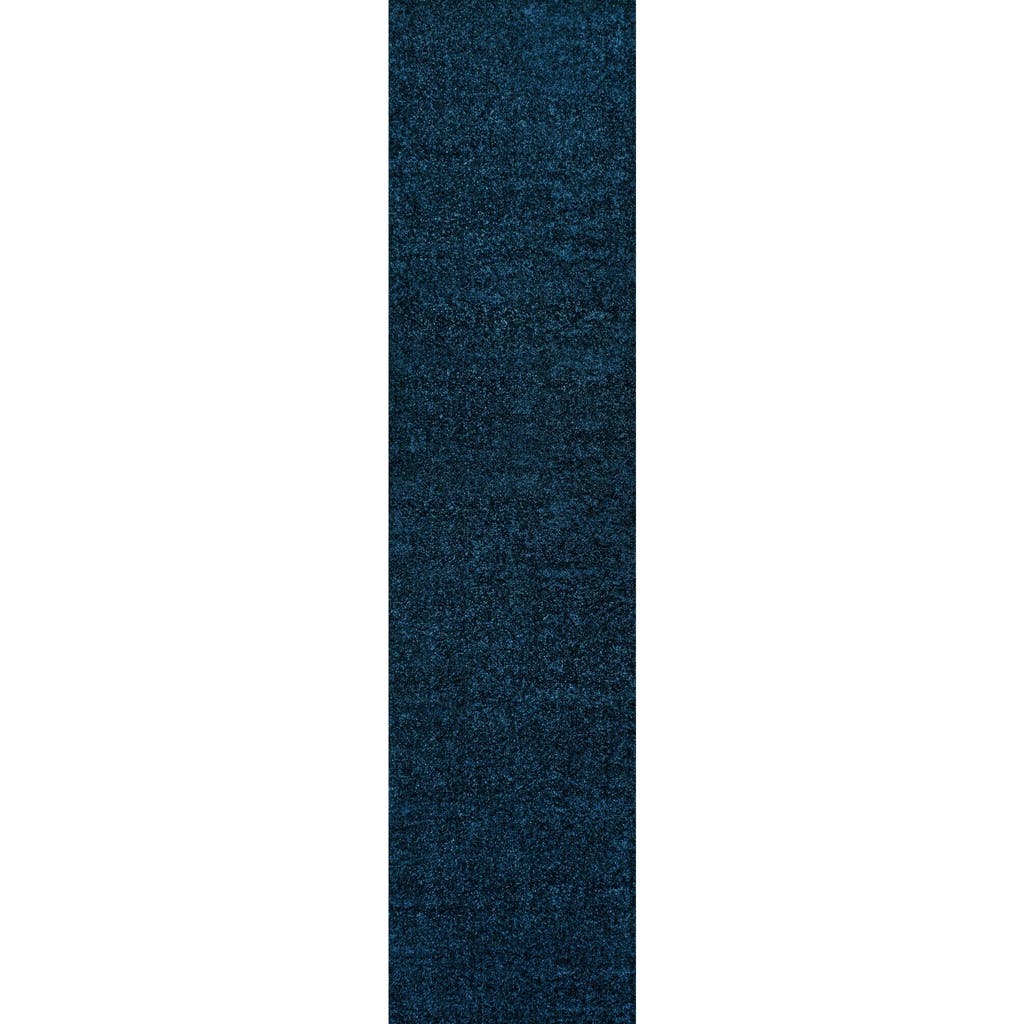Jonathan Y Haze Solid Low-pile Area Rug In Blue