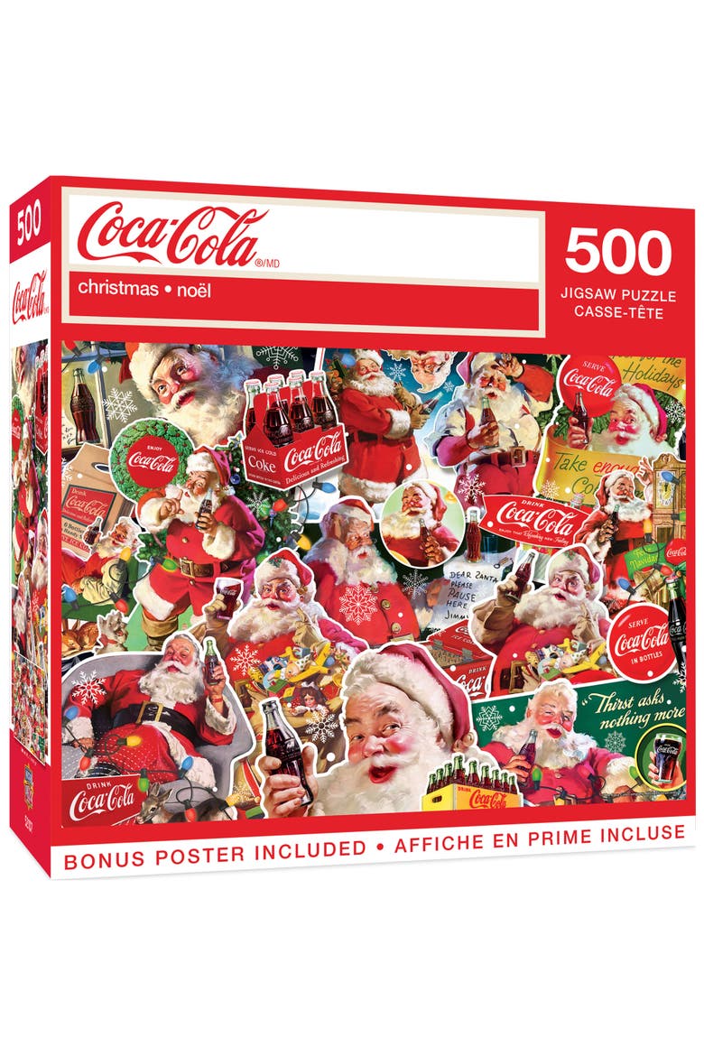 Coca-Cola Christmas 500 Piece Puzzle, Main, color, Multicolor