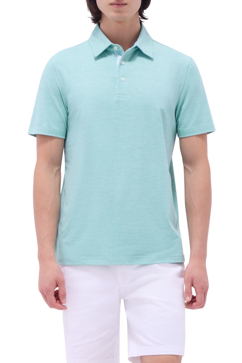 Three-Button Performance Polo, Main, color, MENTHOL