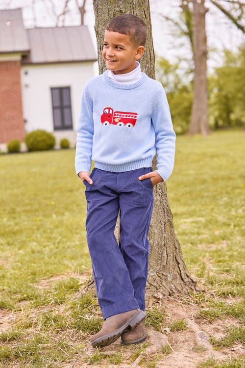 Little English Kids' Intarsia Style Sweater In Blue