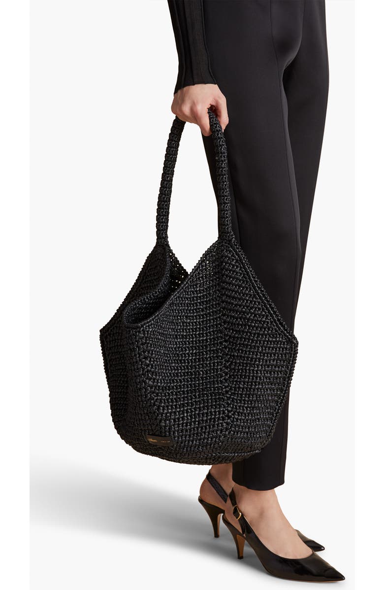 Khaite Medium Lotus Raffia Tote, Alternate, color,