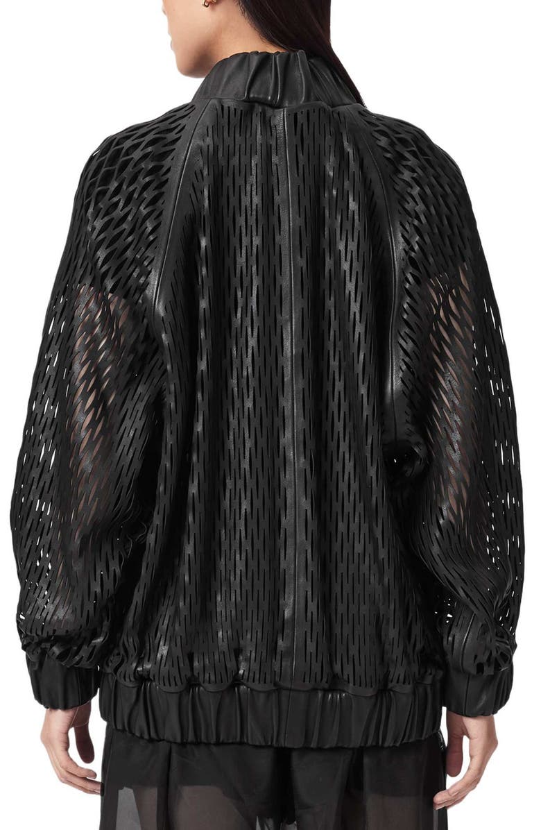 AllSaints Dual Leather Bomber Jacket, Alternate, color, 