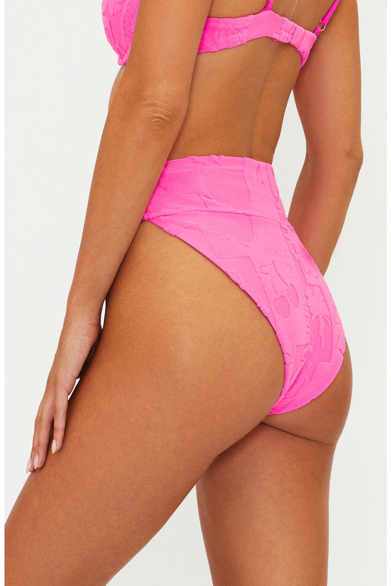 Highway High Waist Bikini Bottoms, Alternate, color, STRAWBERRY