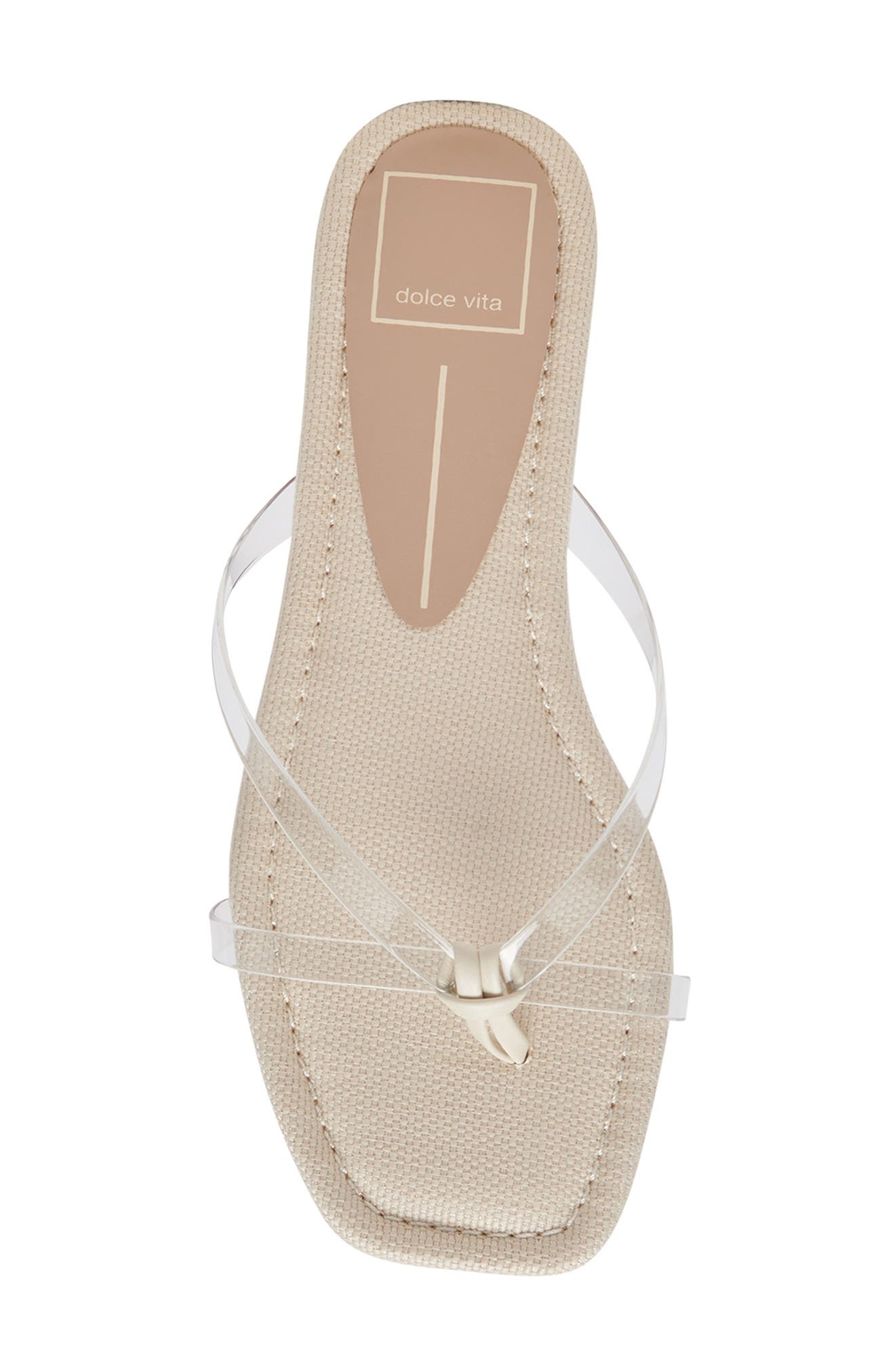 Lucca Flip Flop, Alternate, color, CRYSTAL VINYL