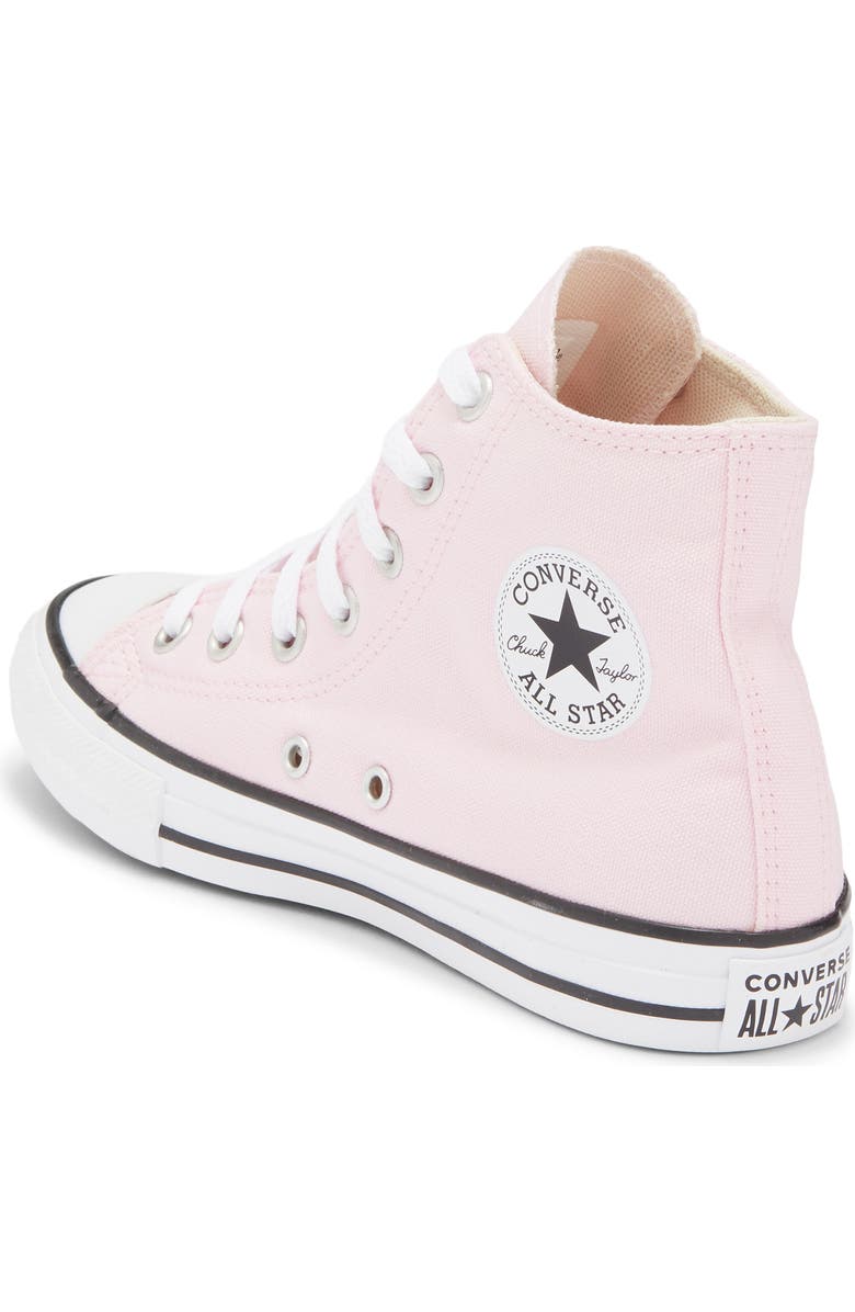 Converse Kids' Chuck Taylor<sup>®</sup> All Star<sup>®</sup> High Top Sneaker, Alternate, color, Pink Foam/ White/ Black