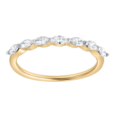 Serelyn 14K Gold 0.35 Ct Marquise Lab Grown Diamond Band Ring