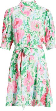 Lilly Pulitzer® Larkyn Floral Elbow Sleeve Shirtdress
