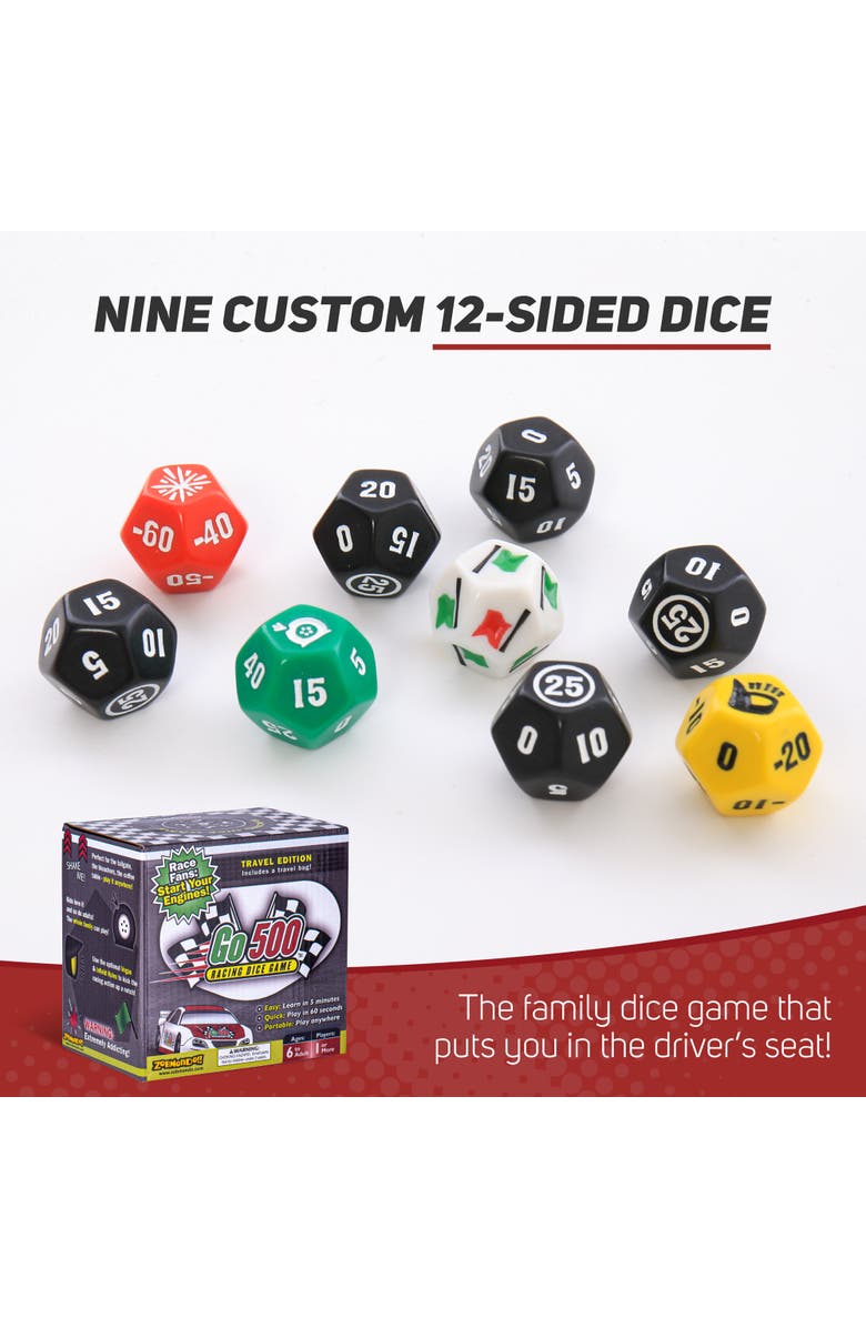 Zobmondo!! Go500 Car Racing Dice Game, Alternate, color,