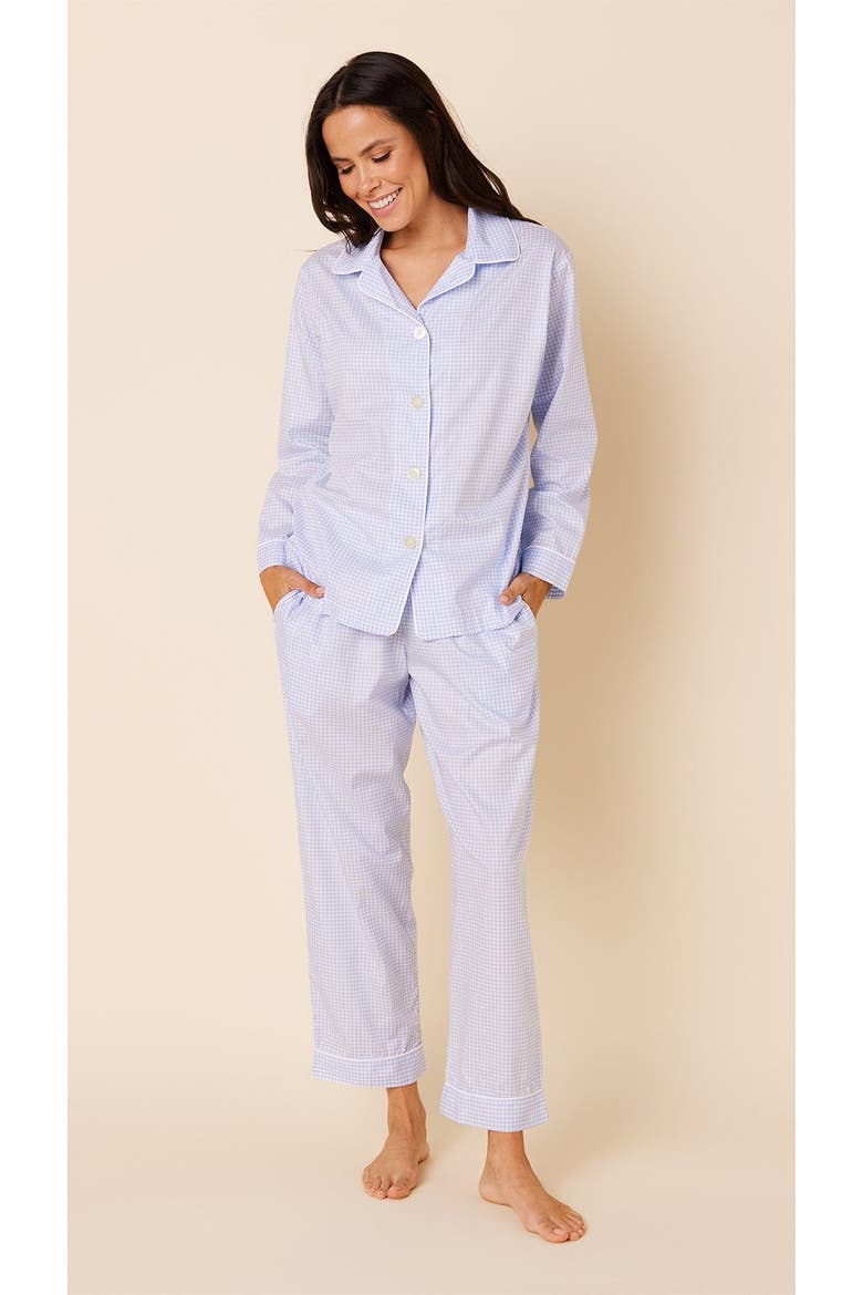Luxe Pima Pajama, Main, color, Classic Gingham Blue