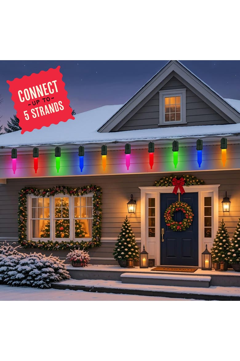 10 ft. Oversized Jumbo Multi-Color Light Strand, Alternate, color, Multicolored