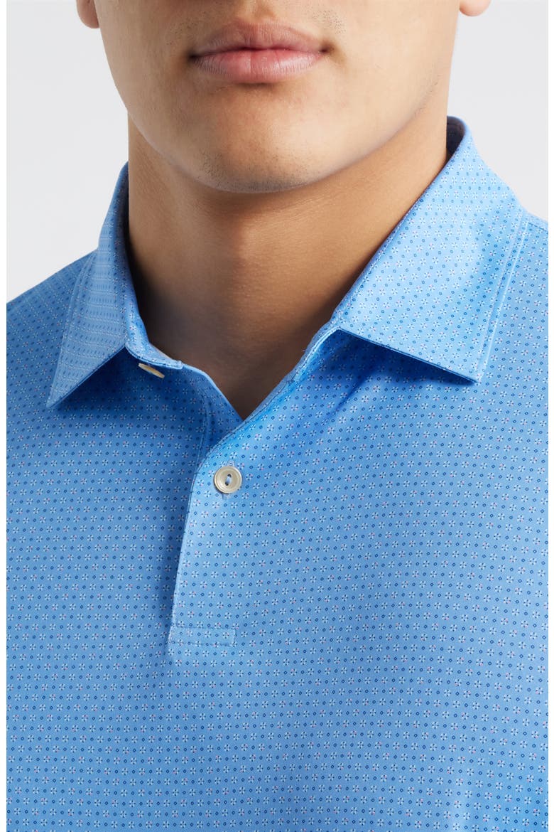 Featherweight Starmount Microprint Performance Polo, Alternate, color, BLUEBIRD
