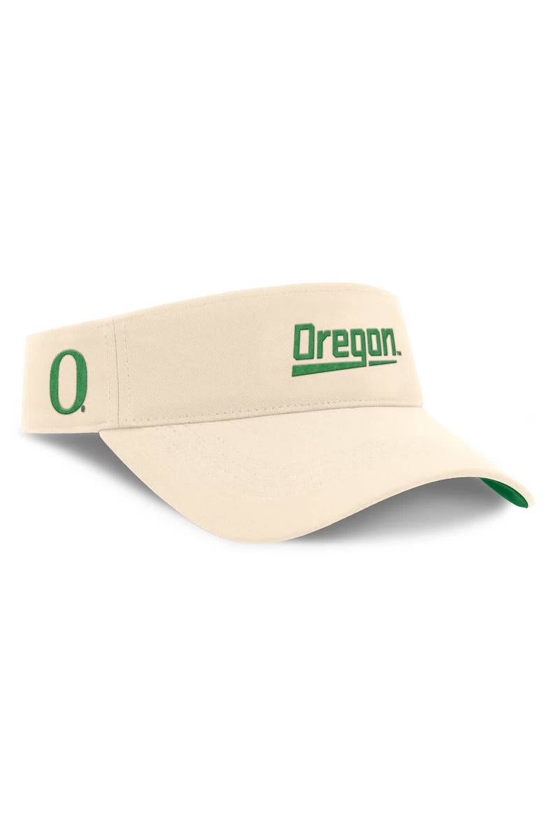 Nike Men's Nike Natural Oregon Ducks Primetime Ace Adjustable Visor, Main, color, 