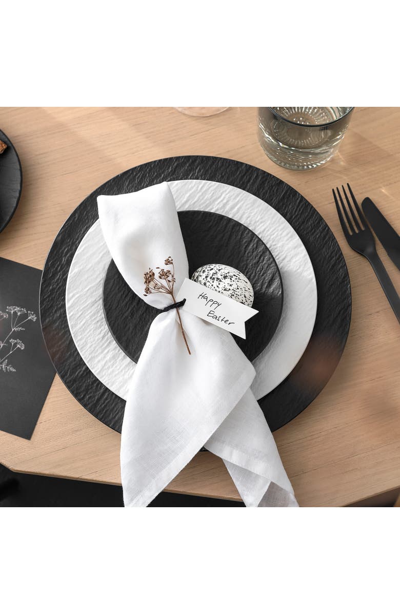 Villeroy & Boch Manufacture Rock Bread & Butter Plate, Alternate, color, Black