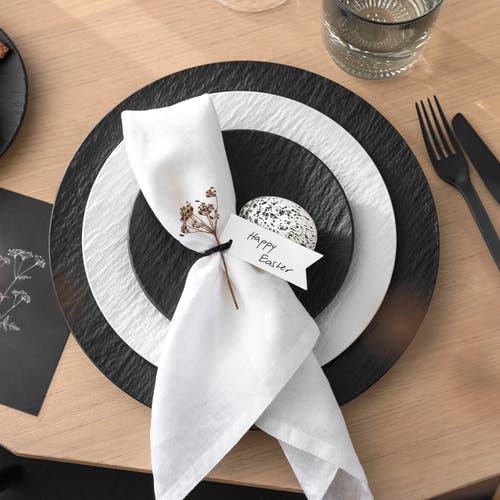 Villeroy & Boch Manufacture Rock Universal Coupe Plate In Black