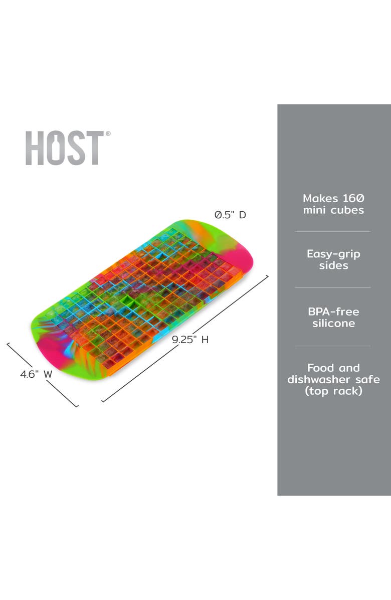 HOST Mini Ice Cube Tray, Alternate, color, Colored Marble
