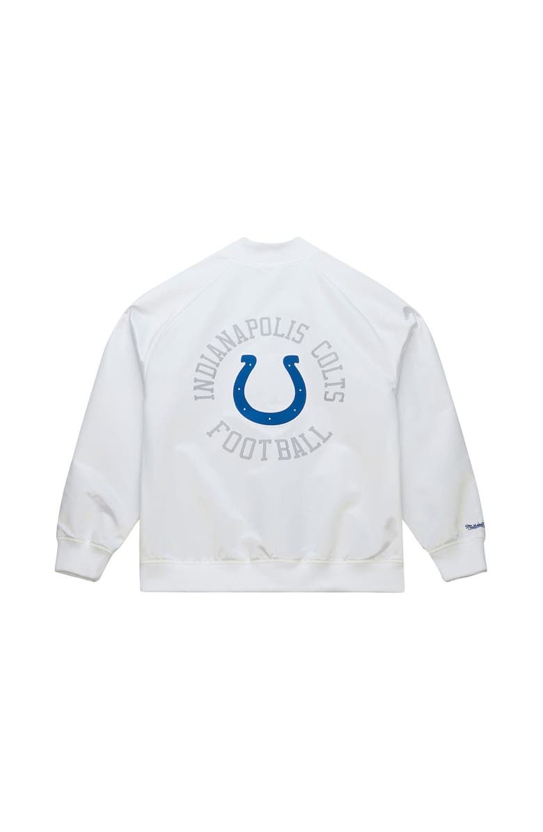 Mitchell & Ness Men's Mitchell & Ness  White Indianapolis Colts Double Clutch Raglan Full-Snap Jacket, Alternate, color, White