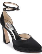 Badgley Mischka Collection Eliana Ankle Strap Platform Pointed Toe Pump