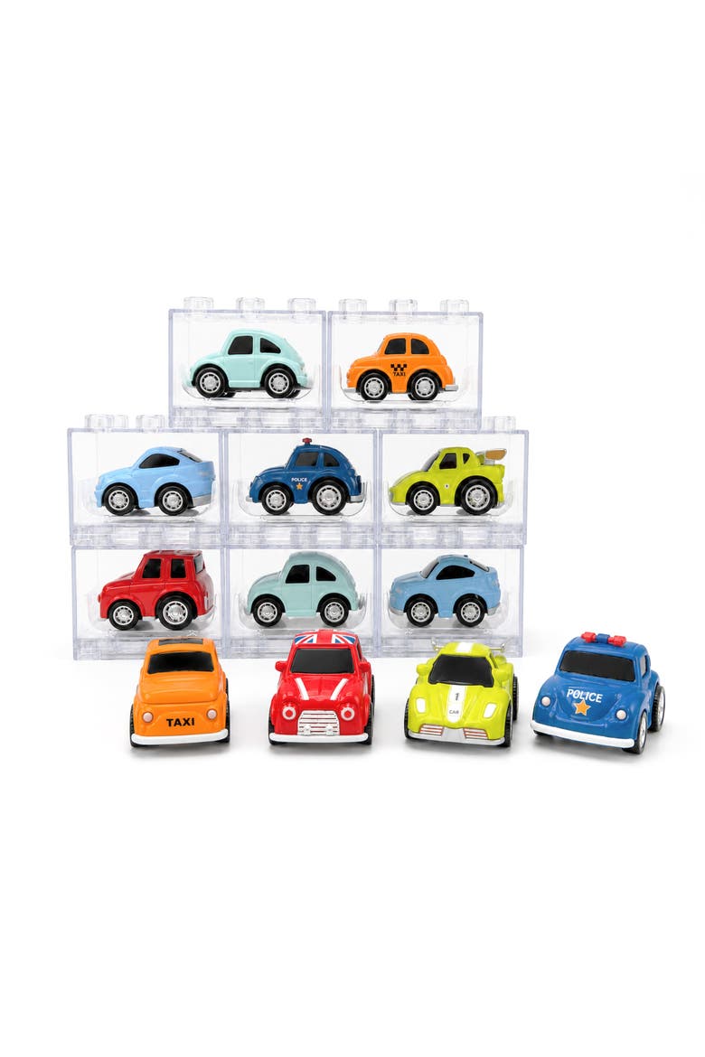 VVC City Vehicles, Stackable Pull-Back Diecast Cars, Main, color, Multi Color