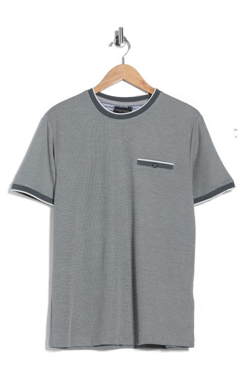 Tipped Knit Crewneck T-Shirt