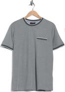 DENIM AND FLOWER Tipped Knit Crewneck T-Shirt