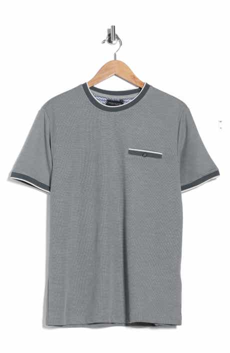 DENIM AND FLOWER Tipped Knit Crewneck T-Shirt