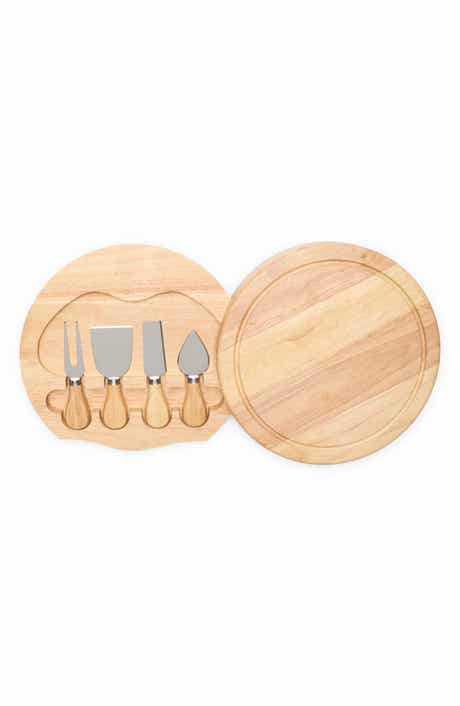 Camembert Cheese Board & 4-Piece Tool Set