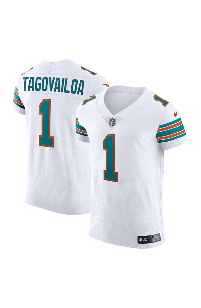 Nike Men's Nike Tua Tagovailoa White Miami Dolphins Vapor Elite Jersey, Alternate, color, 