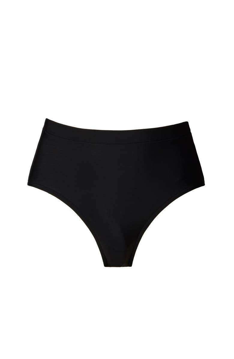 ShapeSolver Basic Hipster Brief Swimsuit Bottom, Alternate, color, Black