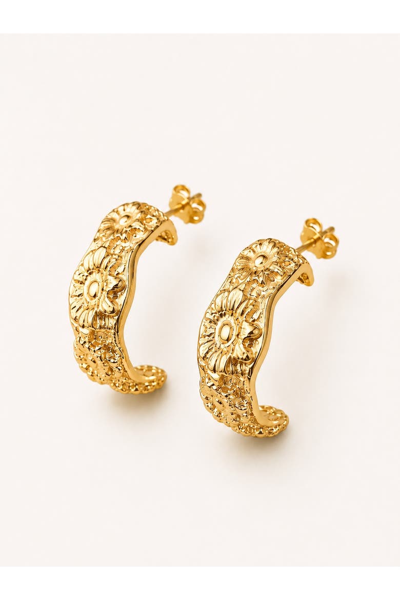 Dreamer Hoops, Main, color, Gold Plate
