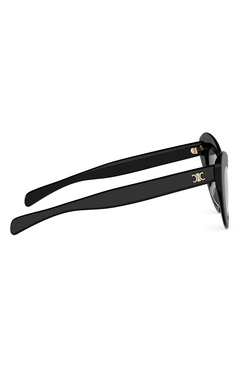 CELINE Triomphe 55mm Cat-Eye Sunglasses, Alternate, color, 