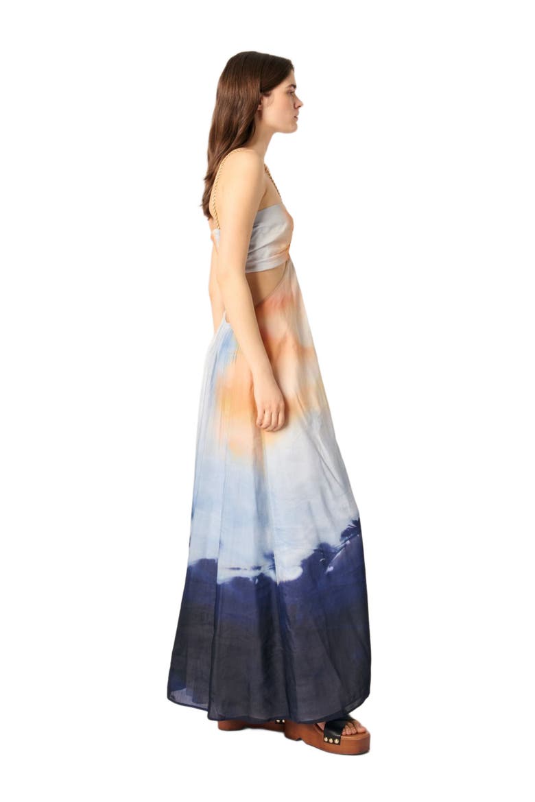 maje backless tie dye dress Tie-dye maxi (Women) sparkle birthday dress Bold and eye-catching, these Size:US0