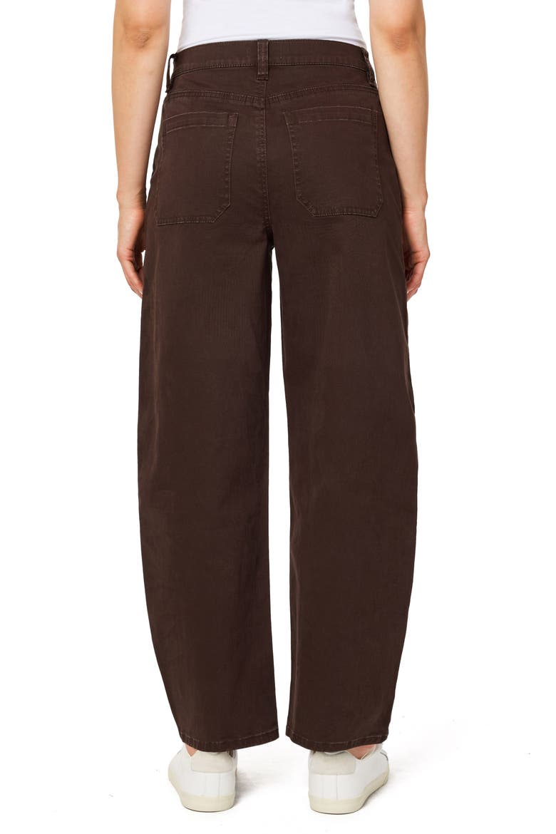 Relaxed Cargo Barrel Jeans, Alternate, color, CHOCOLATE TORTE