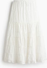 H&M Broderie Anglaise Maxi Skirt
