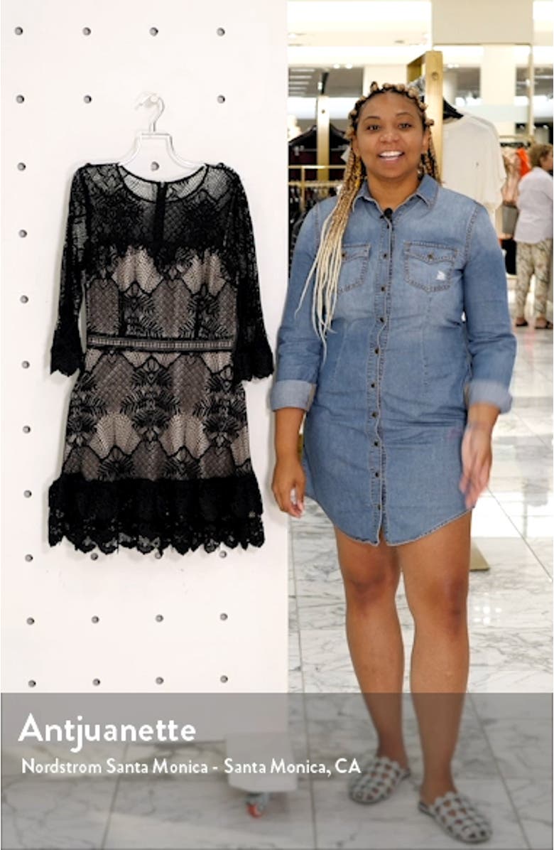 BB Dakota Ruffle Lace Minidress, sales video thumbnail
