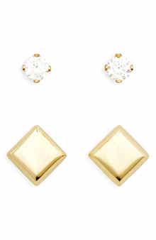 ARGENTO VIVO Set of 2 Stud Earrings