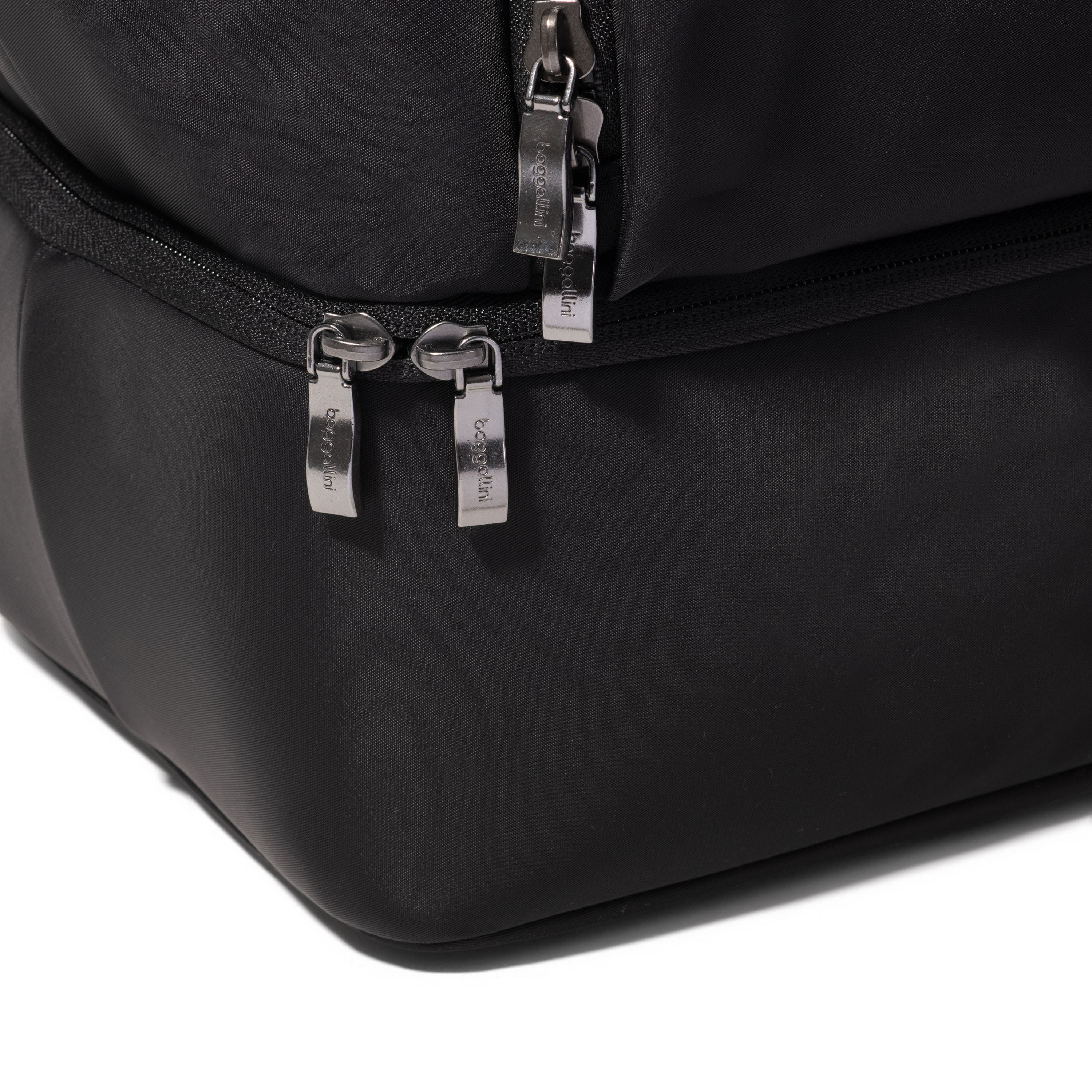 BAGGALLINI Park Ave Overnight Tote, Alternate, color, Black Twill