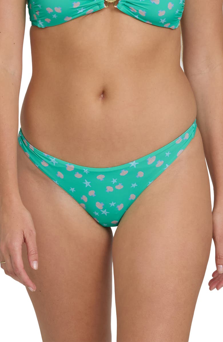 Billabong Ship Wrecked Tanga Bikini Bottoms, Main, color, Green Tropics